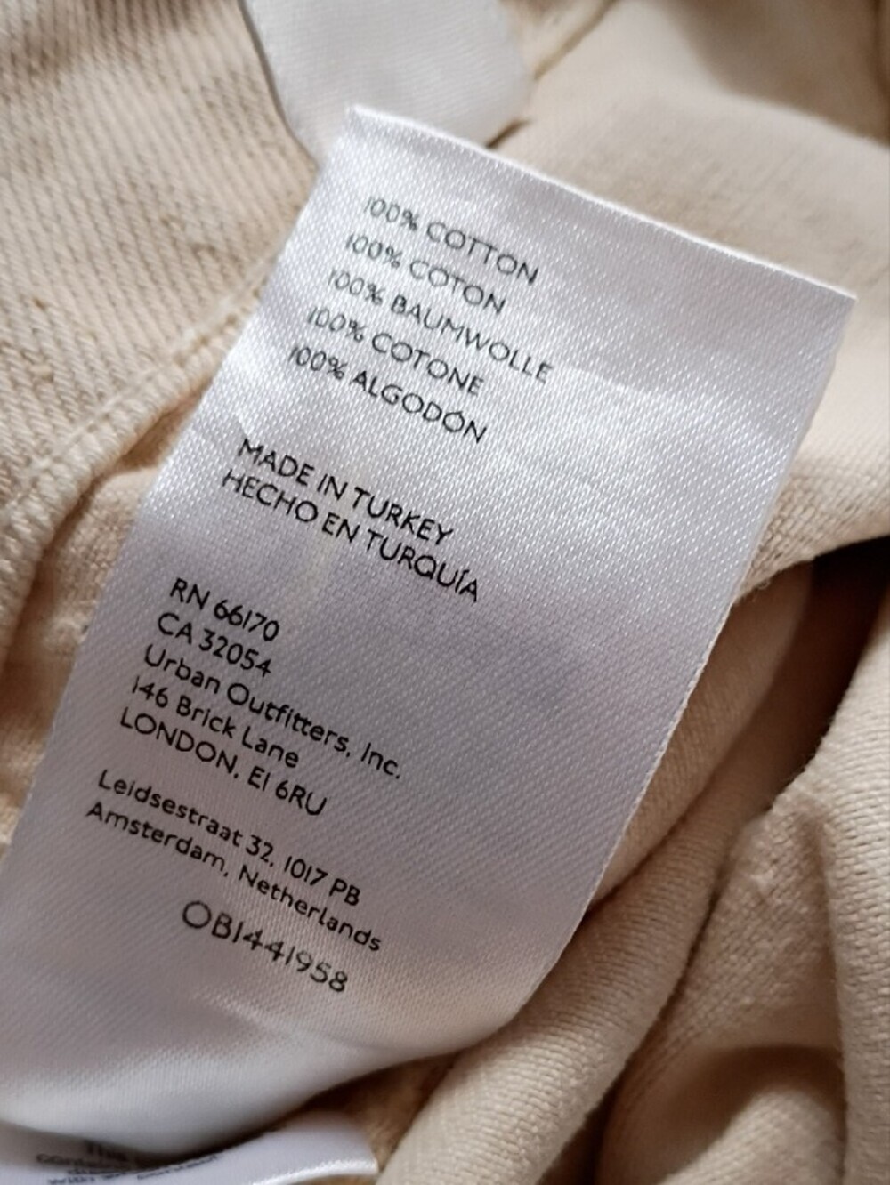 BDG  Women's Cream Urban Outfitters Y2k Cargo Pants Unisex Size 27 - Picture 11 of 13